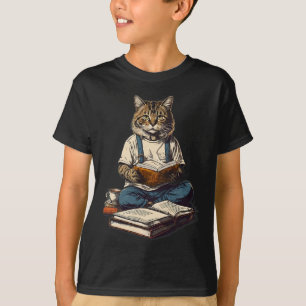 Camiseta Cas Lendo Um Livro Gráfico Ca Kien Amantes