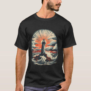 Camiseta Casa à Beira-Mar Farol Navegando Mar Praia Barco