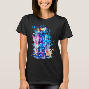 Camiseta Casa à Beira-Mar Farol Velas Mar Boiando
