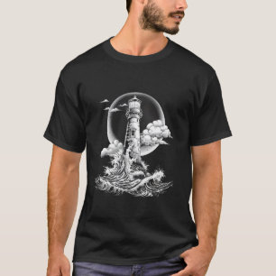 Camiseta Casa à Beira-Mar Farol Velas Praia Mar Luz H