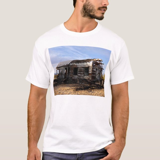 Camiseta Casa Abandonada Em Kelso, Califórnia (Frente)