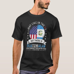 Camiseta Casa Americana Guatemalteca nos EUA Patriota Bande