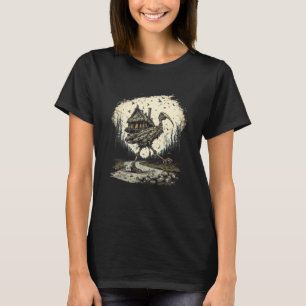 Camiseta Casa Andando sobre Pernas de Frango Folclore Eslav