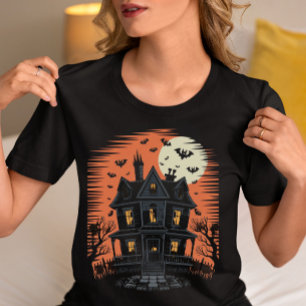 Camiseta Casa Assaltada Vintage - Morcegos e Góticos