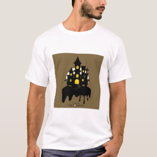 Camiseta Casa Assombrada Assustadora Lua Cheia Halloween Si