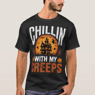 Camiseta Casa Assombrada Chillin Com Meus Creepy Des