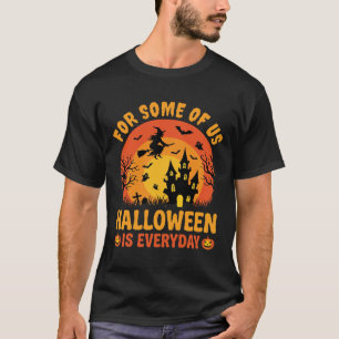 Camiseta Casa Assombrada da Bruxa do Halloween Diário