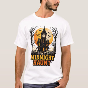 Camiseta Casa Assombrada da Meia-Noite de Halloween