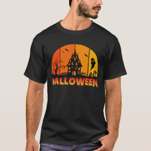 Camiseta Casa Assombrada de Fantasmas Assustadores e Divert