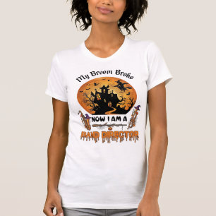 Camiseta Casa Assombrada de Halloween do Diretor da Banda B