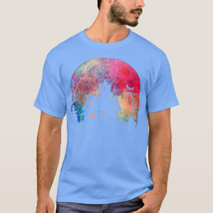 Camiseta Casa Assombrada e Coloração d'água mimada