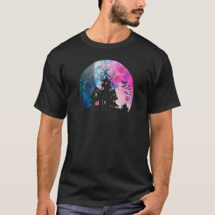 Camiseta Casa Assombrada e Coloração d'água mimada