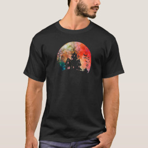 Camiseta Casa Assombrada e Coloração d'água mimada