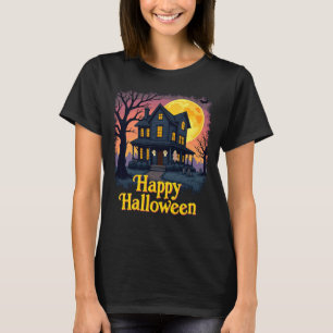 Camiseta Casa Assombrada Fantasmas Feliz Dia das Bruxas