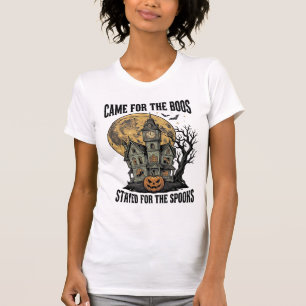 Camiseta Casa Assombrada Halloween Gravura Vintage Spooky T