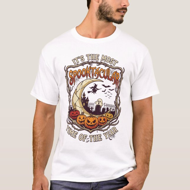 Camiseta Casa Assombrada Lua Crescente Espetacular de Hallo (Frente)