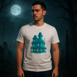 Camiseta Casa Assombrada Mansão Assustadora de Halloween