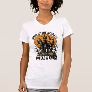 Camiseta Casa Assombrada Vintage Mortos Inquietos Arte de H