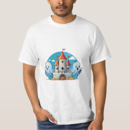 Camiseta casa assustadora e fantasma