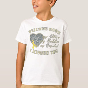 Camiseta casa bem-vinda do Etapa-pai