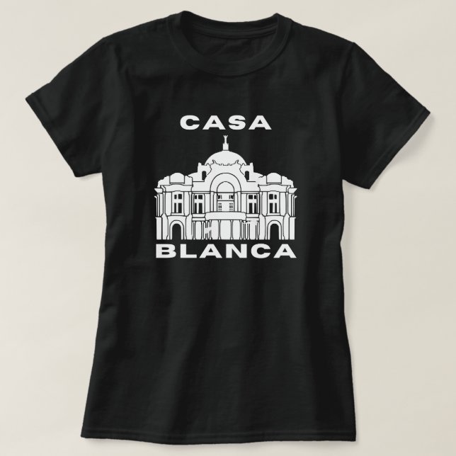 Camiseta Casa Blanca, Casa Branca (Frente do Design)