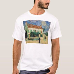 Camiseta Casa branca de Vincent van Gogh   na noite, 1890