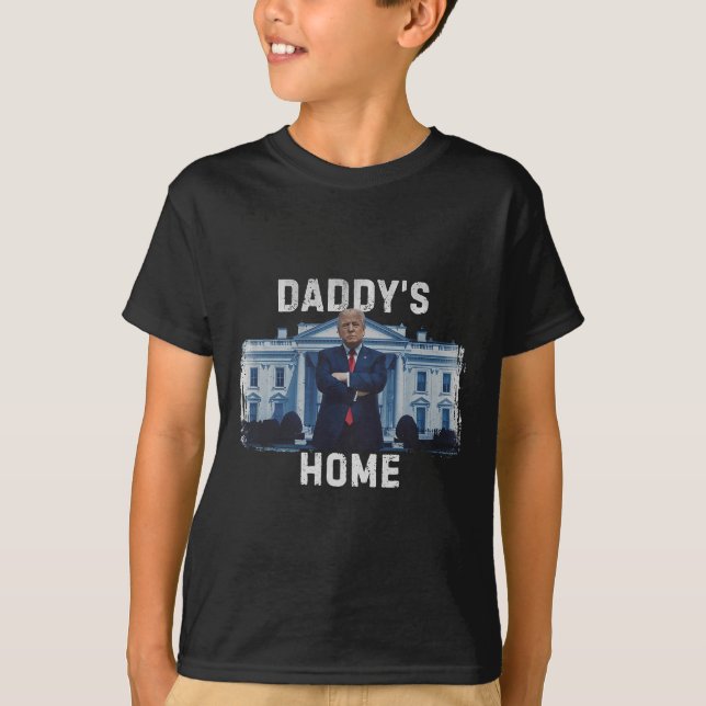 Camiseta Casa Branca do Funny Trump Pai 2024 1 (Frente)