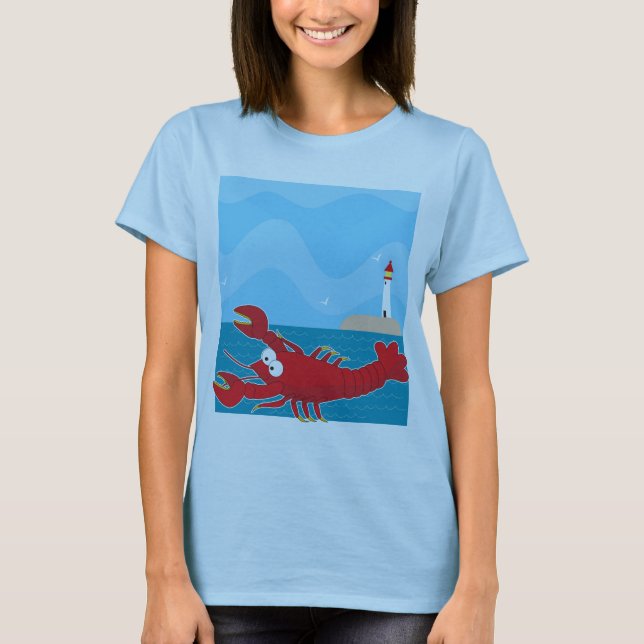 Camiseta Casa clara da lagosta (Frente)