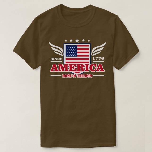 CAMISETA CASA DA AMÉRICA LIBERDADE (Frente do Design)
