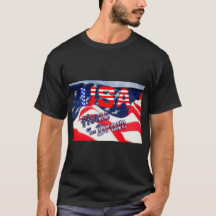 Camiseta Casa da bandeira brava nos EUA