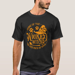 Camiseta Casa Da Bruxa Malvada E Seu Pacote De Cachorro Eng