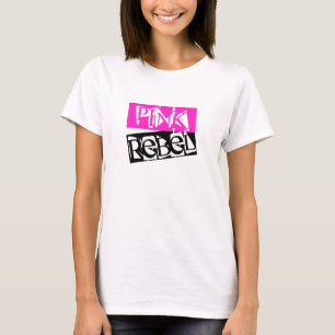 Camiseta Casa da Rebelião: Tee Rebelde Rosa