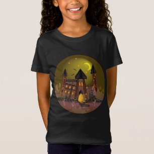 Camiseta Casa das bruxas do Dia das Bruxas e castelo dos va