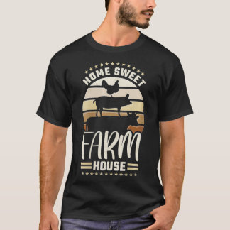 Camiseta Casa das mulheres, Fazenda doce, Fazenda animal VN
