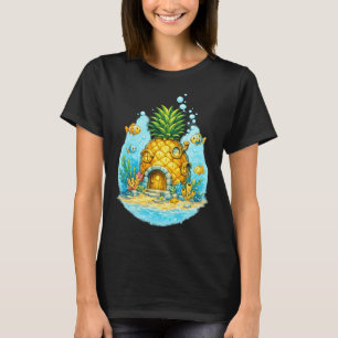 Camiseta Casa de Abacate Fantasia Subaquática Peixe Oceano