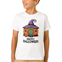 Casa de Abóbora Feliz Halloween & Telhado de Chapé