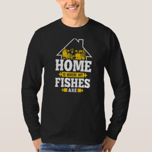 Camiseta Casa De Aquário De Água Salgada É Onde Estão Os Me