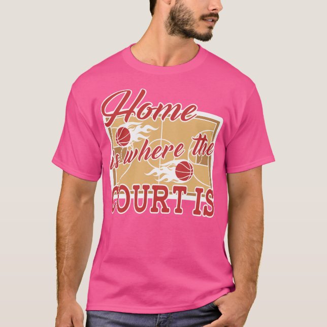 Camiseta Casa De Basquete É Onde A Corte Está (Frente)