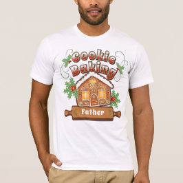 Camiseta Casa de Biscoito de Gengibre para Fazer Biscoitos 