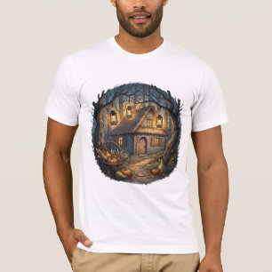 Camiseta Casa de Campo Encantada de Outono Aconchegante