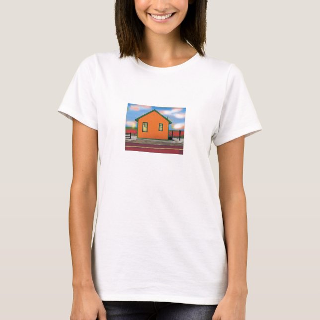 Camiseta casa de campo pela baía para o acrílico (Frente)
