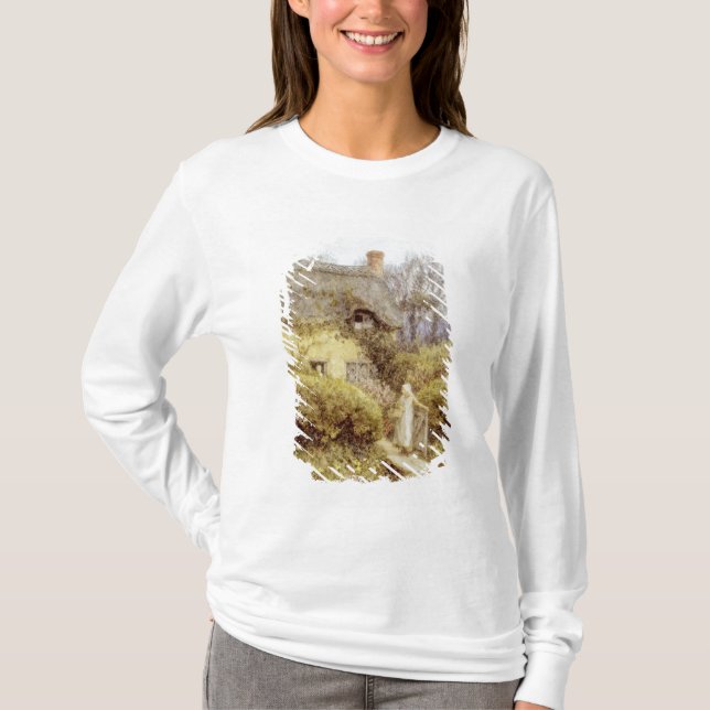 Camiseta Casa de campo perto da água fresca (Frente)