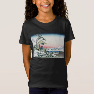 Camiseta Casa de Chá Koishikawa Vista do Monte Fuji por Hok