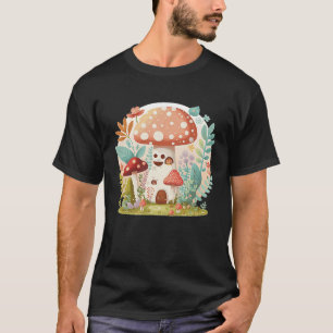 Camiseta Casa de Cogumelo Cottagecore Floresta Fofa