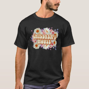 Camiseta Casa de Crianças Floral Montessori Professora Mon