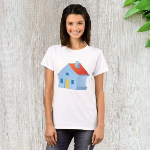 Camiseta Casa de Desenho Animado Caprichosa Lar Colorido e