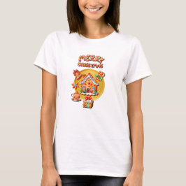Camiseta Casa de Doces de Natal e Ano Novo