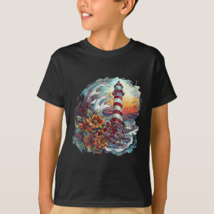 Camiseta Casa de Farol à Beira Mar Casa de Vela Barco Mar L