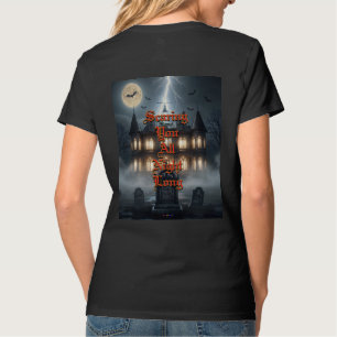 Camiseta Casa de Halloween com Frankie, Cinza Escuro