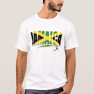 Camiseta Casa de Jamaica do homem o mais rápido no t-shirt